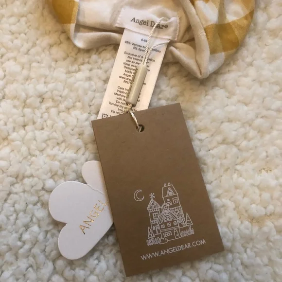 NWT | Angel Dear | Gingham Knot Turban - Picture 2 of 8